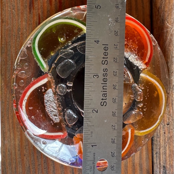 Lucite citrus tea light holder - Picture 9 of 10